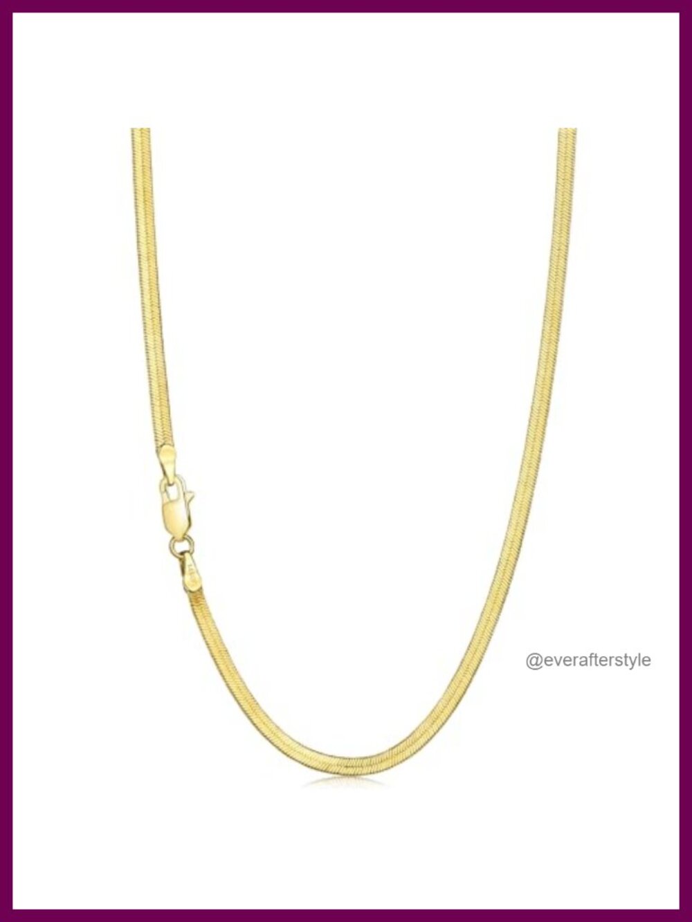 14K Gold Filled 3mm Herringbone Necklace, 14-18 Inch, Dainty Snake Chain,